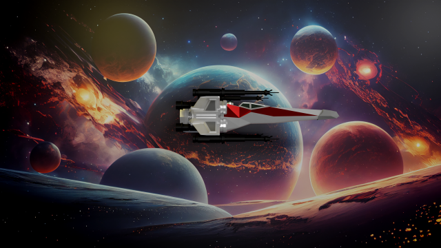 Star Wars - Wing 3D Model .c4d .max .obj .3ds .fbx .stl .blend 