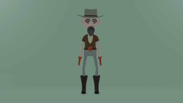 Cowboy e Pirata Modèle 3D .c4d .max .obj .3ds .fbx .stl .blend 