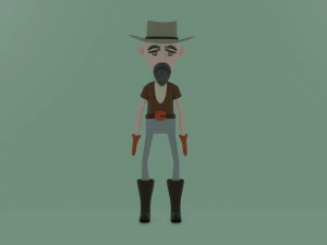 Cowboy e Pirata 3D Model