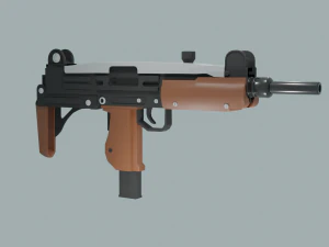 Metralhadora Uzi 3D Model
