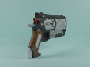 Revolver Wingman 3D-Modell