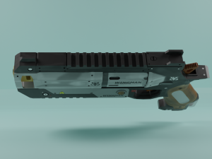 Revolver Wingman 3D-Modell