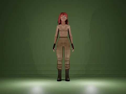 Sobrevivencia Feminina 3D मॉडल