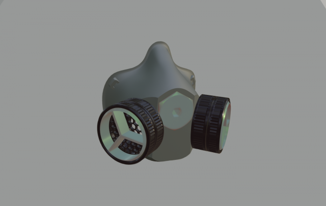 mask respirator Modelo 3D .c4d .max .obj .3ds .fbx .stl .blend 