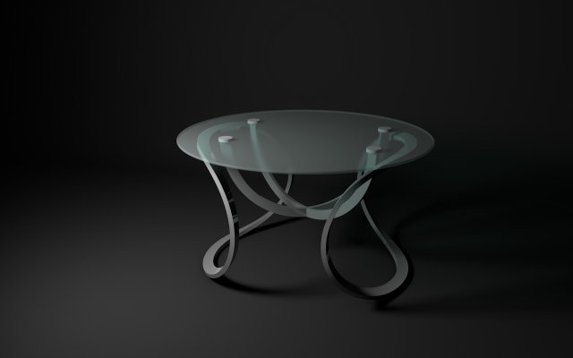 glass table Modello 3D .c4d .max .obj .3ds .fbx .stl .blend 
