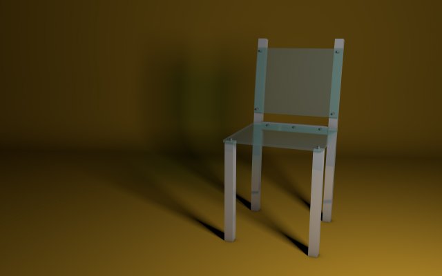 glass chair Model 3D .c4d .max .obj .3ds .fbx .stl .blend 