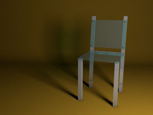 glass chair 3D Model