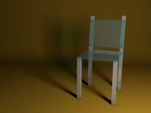 silla de cristal Modelo 3D