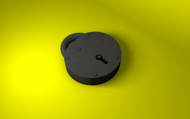 the padlock Model 3D .c4d .max .obj .3ds .fbx .stl .blend