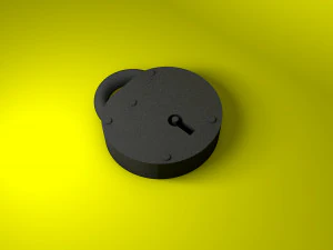 el candado Modelo 3D