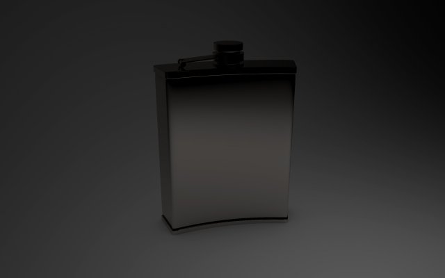iron flask Modelo 3D .c4d .max .obj .3ds .fbx .stl .blend 