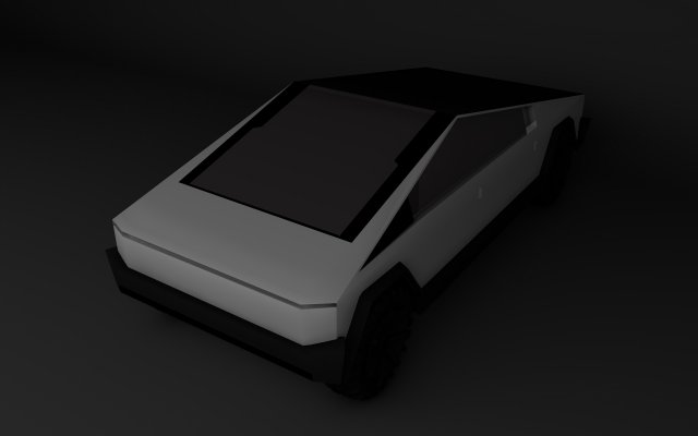 tesla cybertruck 3D Model .c4d .max .obj .3ds .fbx .stl .blend 