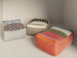 collezione di pouf gan galoui Modello 3D