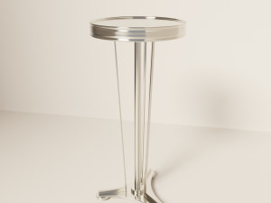 french modern side table 3D Model