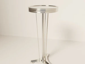 french modern side table 3D Model