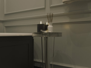 french modern side table Modelo 3D