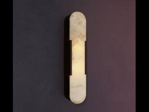 melange elongated sconce Model 3D