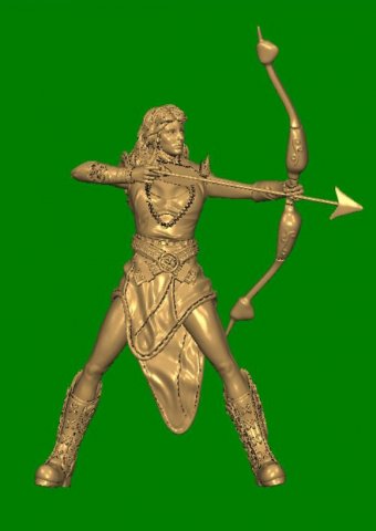 archer 3D-printmodel .c4d .max .obj .3ds .fbx .stl .blend 