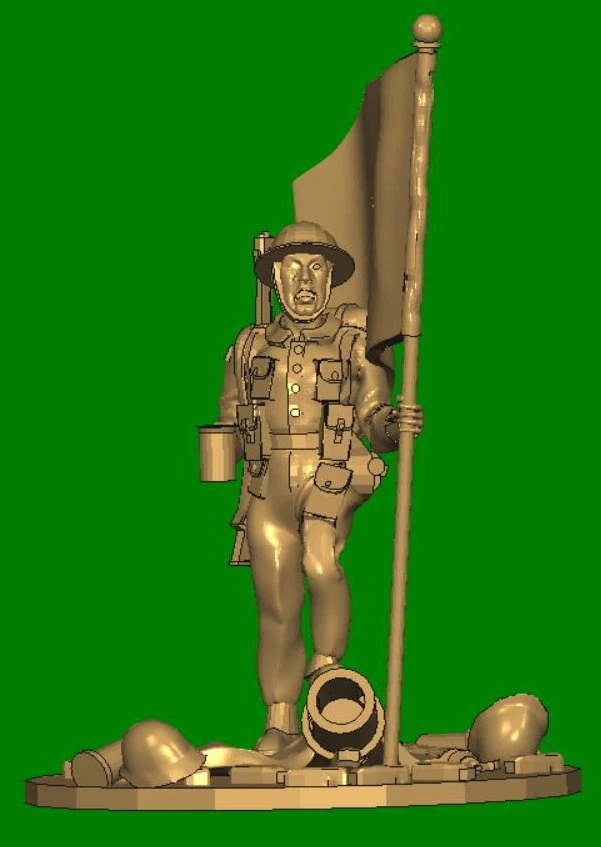 britishstandardbearer 3D Print Model .c4d .max .obj .3ds .fbx .stl .blend 