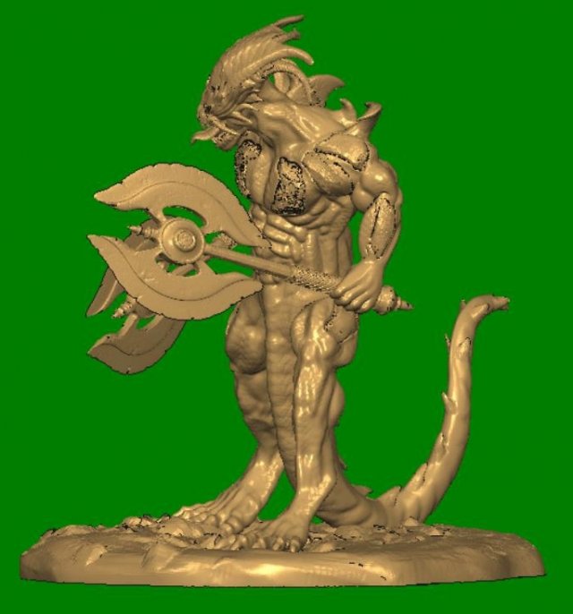 lizard man Model do druku 3D .c4d .max .obj .3ds .fbx .stl .blend 