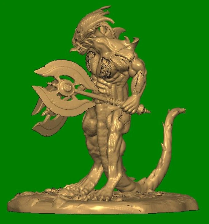 lizard man 3D Print Model .c4d .max .obj .3ds .fbx .stl .blend