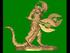 lizard man 3D Print Model