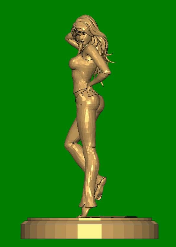 girl 3D Print Model .c4d .max .obj .3ds .fbx .stl .blend 