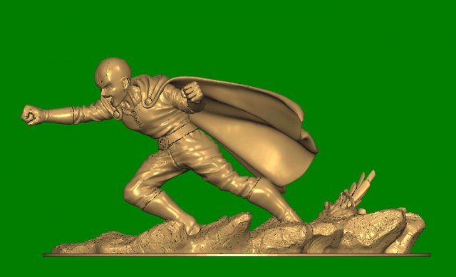 monk ankh 3D-printmodel .c4d .max .obj .3ds .fbx .stl .blend 