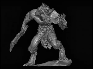 하이에나 전사 3D 모델