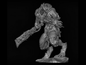 a hyena warrior 3D Model