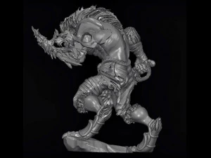 a hyena warrior 3D Model
