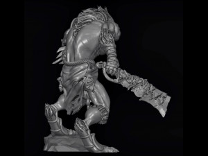 a hyena warrior 3D Model