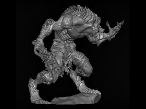a hyena warrior 3D Model