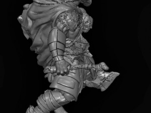 a hyena warrior Modello 3D