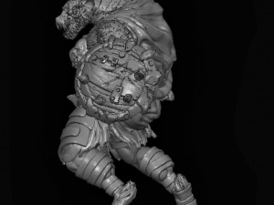 a hyena warrior Modello 3D