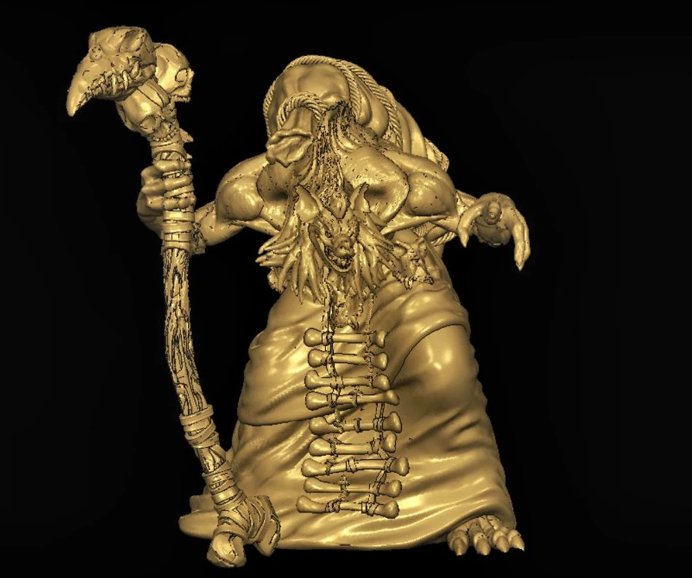 hyena wizard 3D Model .c4d .max .obj .3ds .fbx .stl .blend 