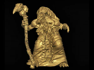 하이에나 마법사 3D 모델