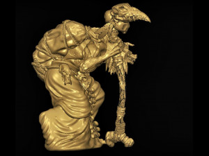 hyena wizard Modello 3D