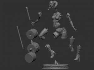 Harley quinn 3Dモデル