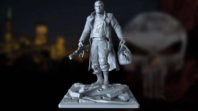 thepunisher 3D Model .c4d .max .obj .3ds .fbx .stl .blend 