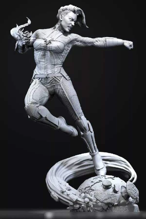 captain marvel 3D Model .c4d .max .obj .3ds .fbx .stl .blend 