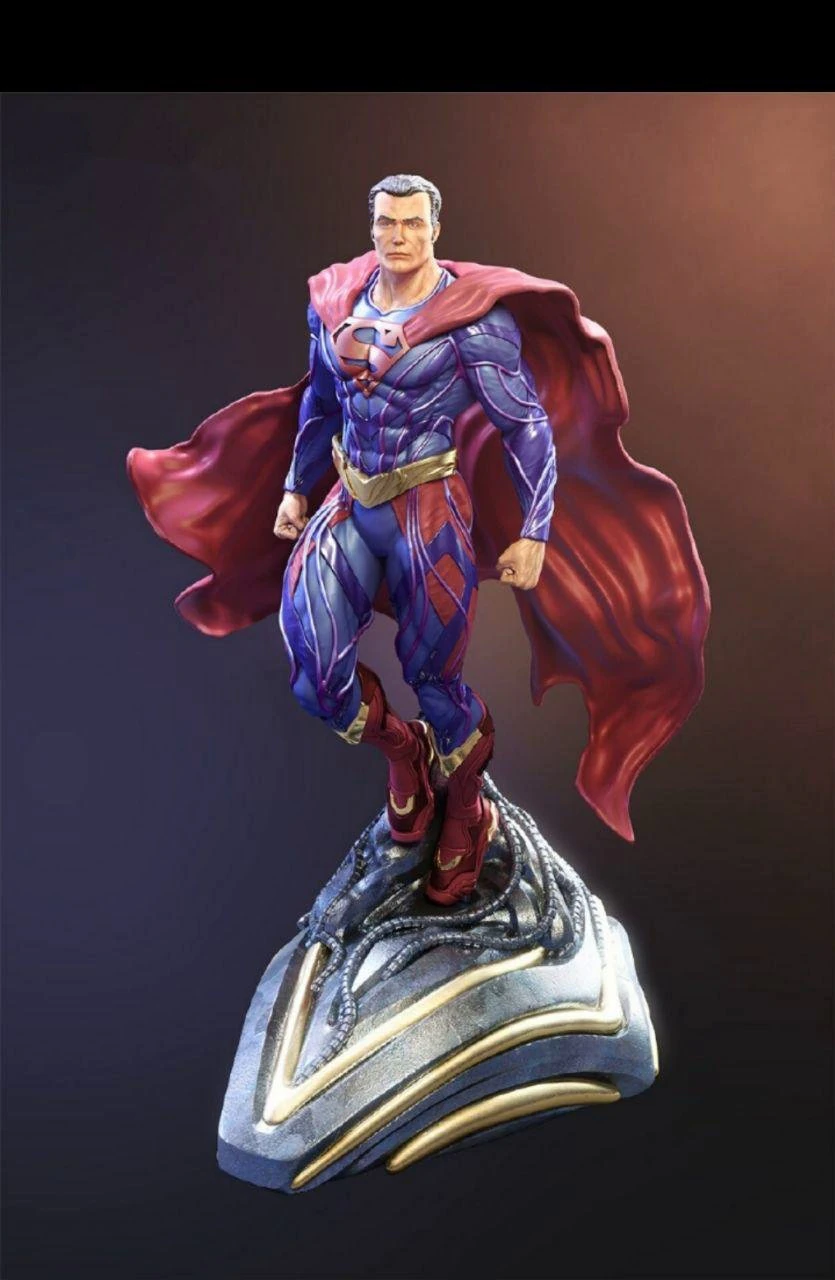 Superman 3D Model .c4d .max .obj .3ds .fbx .stl .blend 