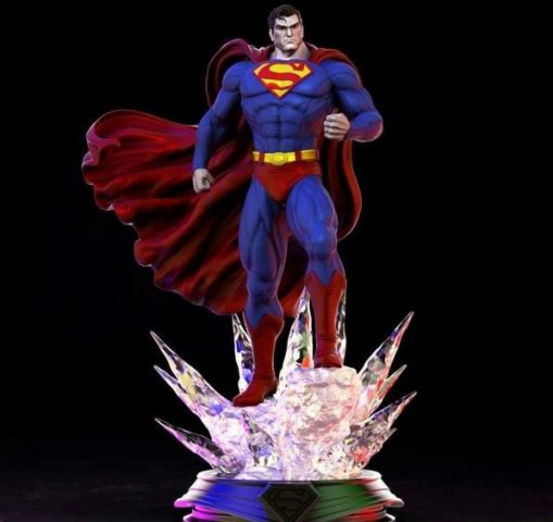 Superman Modèle 3D .c4d .max .obj .3ds .fbx .stl .blend 