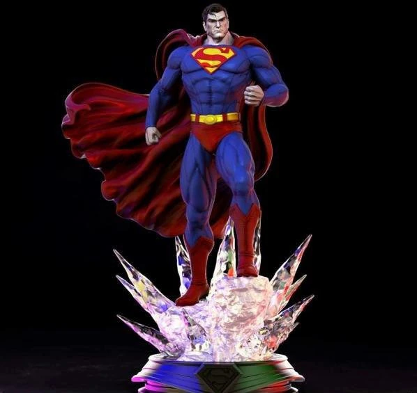 Superman 3D Model .c4d .max .obj .3ds .fbx .stl .blend 