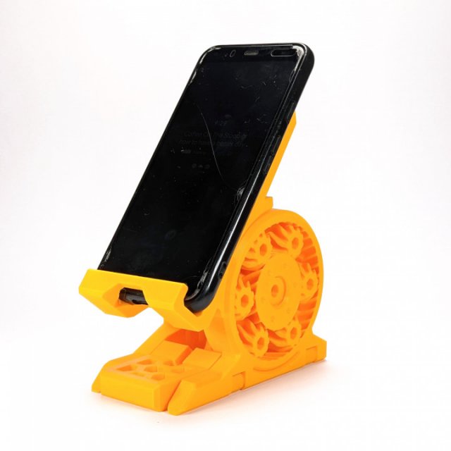 planetary phone stand by clockspring 3D Print Model .c4d .max .obj .3ds .fbx .stl .blend