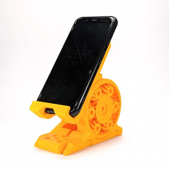 planetary phone stand by clockspring 3D Print Model .c4d .max .obj .3ds .fbx .stl .blend 