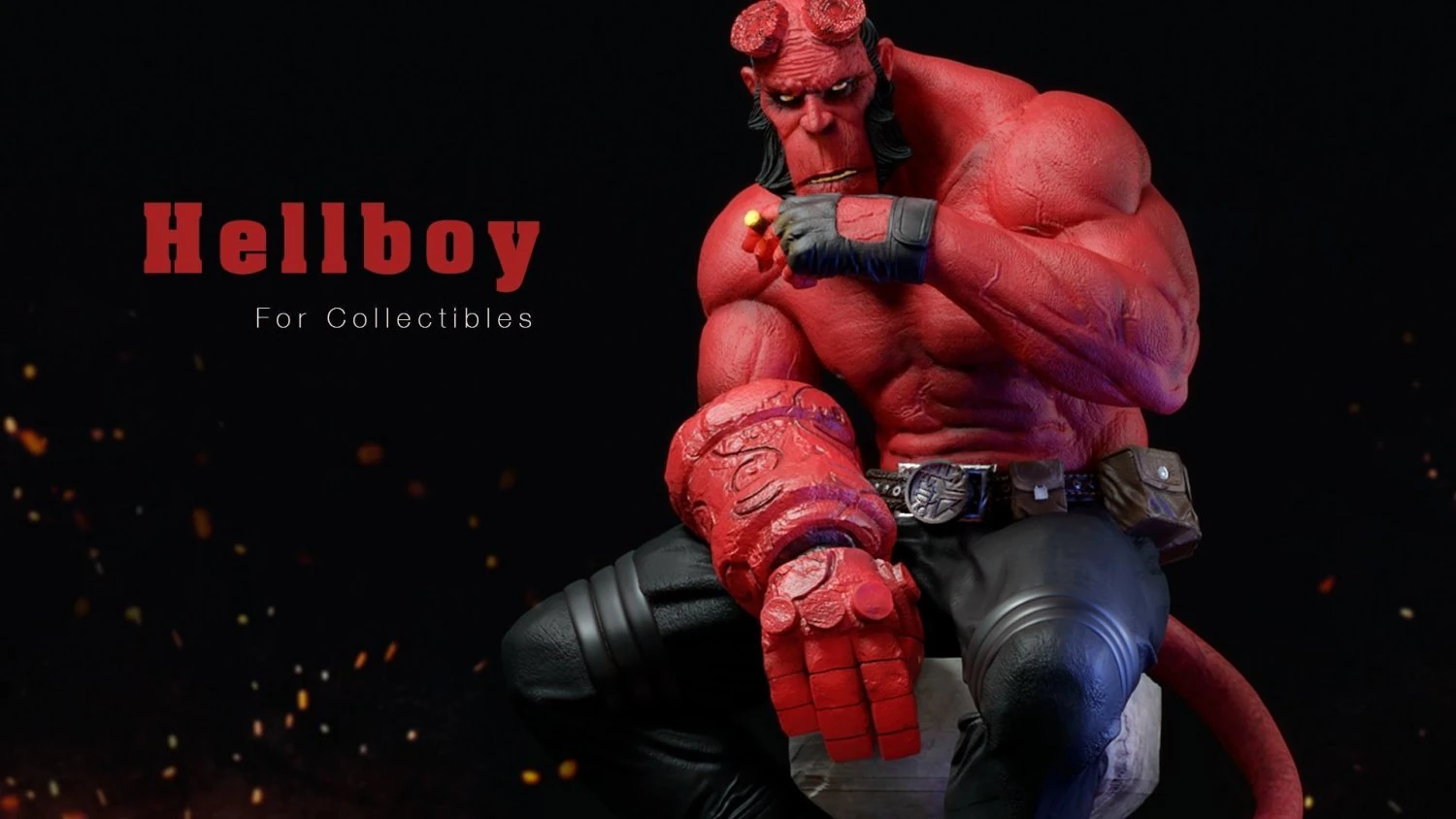 Hellboy 3D Print Model .c4d .max .obj .3ds .fbx .stl .blend 