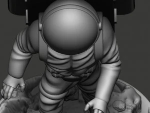 astronaute support smartphone 3D Print Model