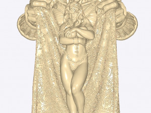 a woman and a servant 3D Print Model