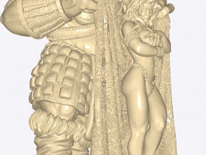 a woman and a servant 3D Print Model